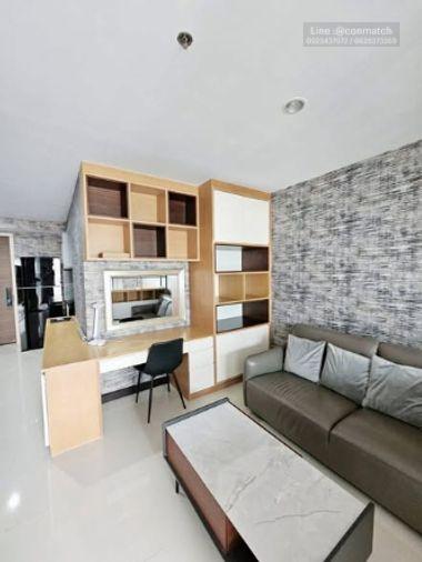 picture Studio | 1Bath | MRT Khlong Toei | 43sqm | THB 18,000/mo | Fl.28 — Supalai Prima Riva Bangkok - 4/5