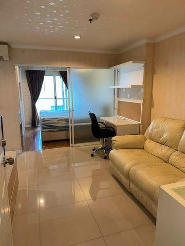 รูป 1 ห้องนอน | 1 ห้องน้ำ | MRT Phra Ram 9 | 37 ตร.ม. | 16,000 บาท/เดือน | ชั้น 7 — Lumpini Place Rama 9 กรุงเทพฯ - รูปที่ 1/5