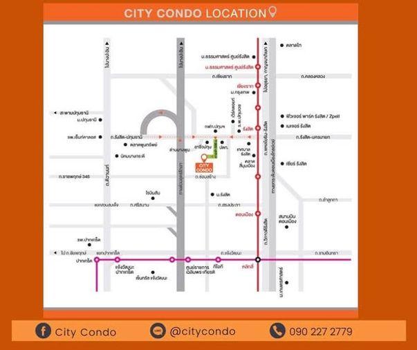 รูป 1 ห้องนอน | 1 ห้องน้ำ | MRT Ratchadaphisek | 28 ตร.ม. | 5,000 บาท/เดือน | ชั้น 2 — City Condo กรุงเทพฯ - รูปที่ 1/1