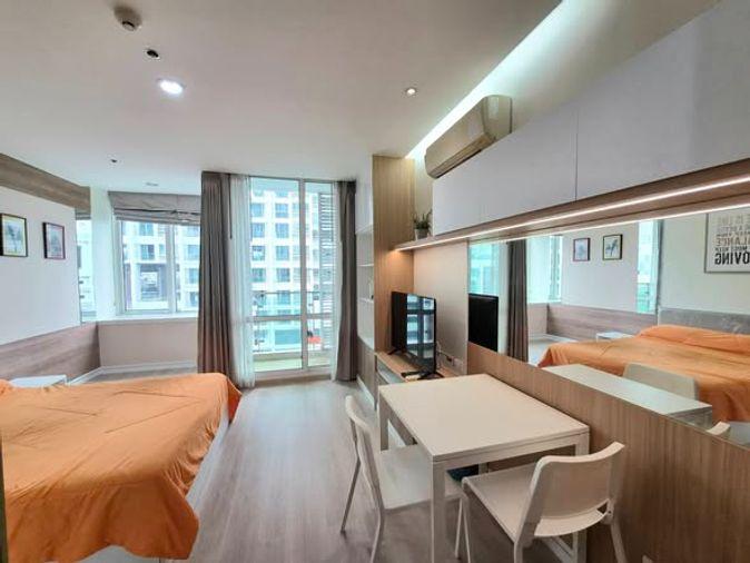 รูป สตูดิโอ | 1 ห้องน้ำ | MRT Huai Khwang | 37.8 ตร.ม. | 13,000 บาท/เดือน | ชั้น 6 — Tc Green กรุงเทพฯ - รูปที่ 3/5