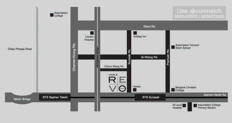 รูป 1 ห้องนอน | 1 ห้องน้ำ | BTS Surasak | 36.7 ตร.ม. | 19,000 บาท/เดือน | ชั้น 3 — Noble Revo Silom กรุงเทพฯ - รูปที่ 1/10