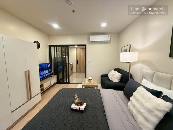 picture Studio | 1Bath | MRT Phra Ram 9 | 27sqm | THB 17,000/mo | Fl.20 — The Base Urban RAMA9 Bangkok - 2/5