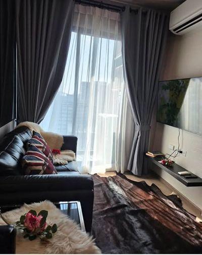 picture 1Bed | 1Bath | MRT Phra Ram 9 | 26sqm | THB 22,000/mo | Fl.26 — Nue District R9 Bangkok - 2/4