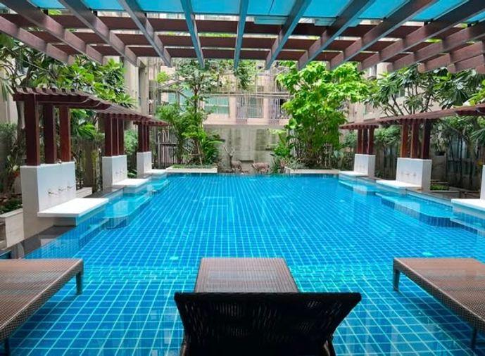 รูป 1 ห้องนอน | 1 ห้องน้ำ | MRT Huai Khwang | 35 ตร.ม. | 18,000 บาท/เดือน | ชั้น 2 — Amaranta Residence กรุงเทพฯ - รูปที่ 2/5