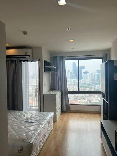 picture Studio | 1Bath | MRT Phra Ram 9 | 26sqm | THB 10,000/mo | Fl.27 — Casa Condo Asoke-Dindaeng Bangkok - 4/5