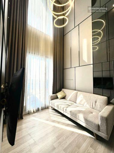 รูป 📣ให้เช่าคอนโด IDEO Mobi Sukhumvit Eastpoint (BTS บางนา) Duplex 1นอน เฟอร์ครบ @onestepliving - รูปที่ 2/11