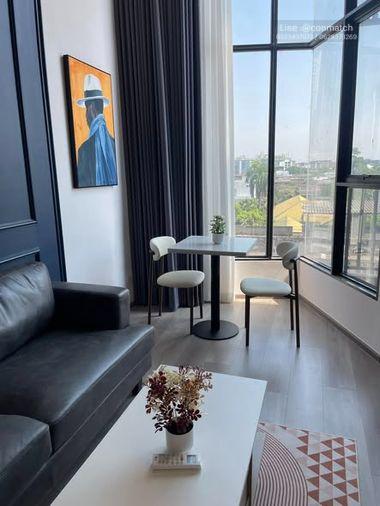 รูป 1 ห้องนอน | 1 ห้องน้ำ | BTS Phra Khanong | 38 ตร.ม. | 30,000 บาท/เดือน | ชั้น 8 — Knightsbridge Space Sukhumvit-Rama 4 กรุงเทพฯ - รูปที่ 2/5