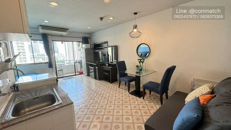 รูป สตูดิโอ | 1 ห้องน้ำ | BTS Nana | 35 ตร.ม. | 16,000 บาท/เดือน | ชั้น 14 — Saranjai Mansion กรุงเทพฯ - รูปที่ 4/6