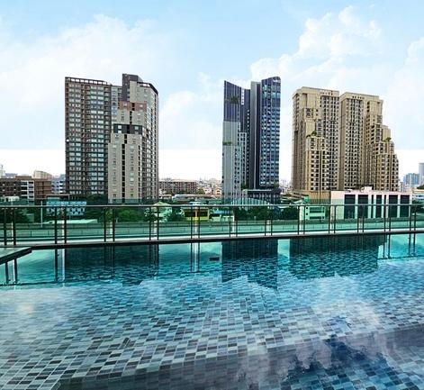 รูป 1 ห้องนอน | 1 ห้องน้ำ | BTS Wongwian Yai | 33 ตร.ม. | 15,000 บาท/เดือน | ชั้น 12 — Fuse Sathorn-Taksin กรุงเทพฯ - รูปที่ 3/8