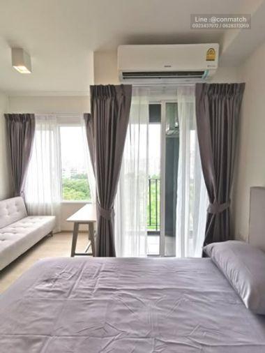 รูป สตูดิโอ | 1 ห้องน้ำ | MRT Huai Khwang | 23 ตร.ม. | 12,000 บาท/เดือน | ชั้น 9 — Chapter One Eco กรุงเทพฯ - รูปที่ 4/5