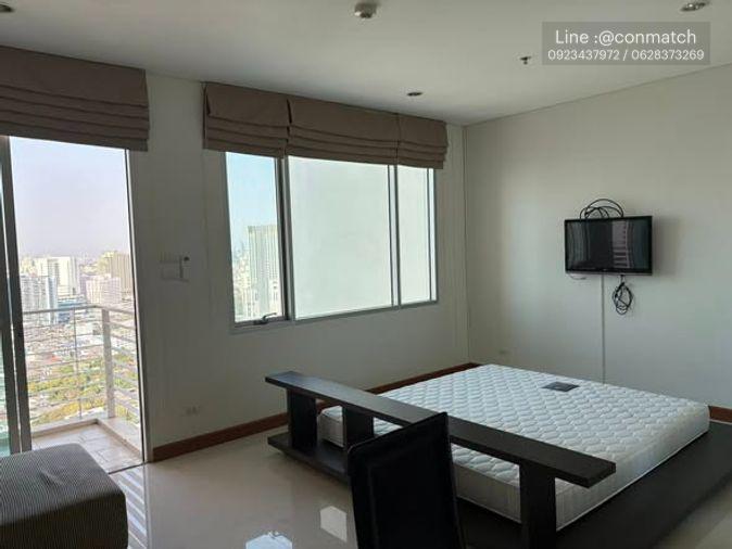 รูป สตูดิโอ | 1 ห้องน้ำ | BTS Krung Thon Buri | 38 ตร.ม. | 15,000 บาท/เดือน | ชั้น 36 — Villa Sathorn กรุงเทพฯ - รูปที่ 1/5