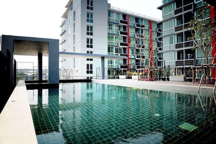 picture 1Bed | 1Bath | BTS Udom Suk | 29sqm | THB 7,000/mo | Fl.6 — Swift Condo Bangkok - 7/8