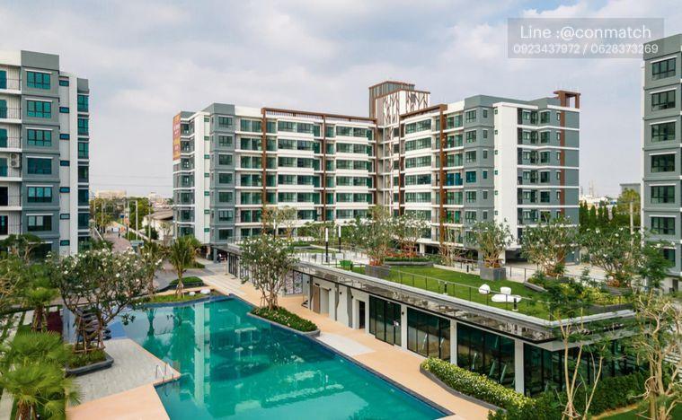 รูป 1 ห้องนอน | 1 ห้องน้ำ | BTS Bearing | 42 ตร.ม. | 13,000 บาท/เดือน | ชั้น 10 — Supalai City Resort Sukhumvit 107 กรุงเทพฯ - รูปที่ 1/7