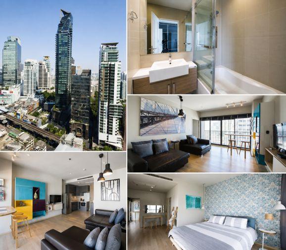 picture 1Bed | 11Bath | BTS Phrom Phong | 55sqm | THB 32,000/mo | Fl.10 — Noble Refine Bangkok - 1/1