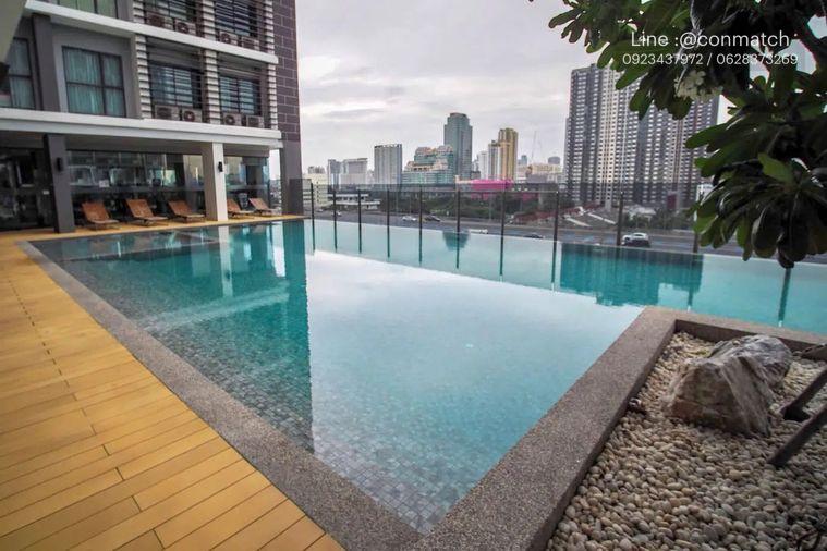 picture 2Bed | 1Bath | MRT Phra Ram 9 | 45sqm | THB 29,000/mo | Fl.20 — Rhythm Asoke Bangkok - 5/7