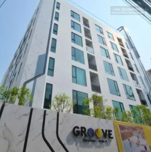 picture 1Bed | 1Bath | MRT Phra Ram 9 | 25sqm | THB 13,000/mo | Fl.4 — Groove Ratchada - Rama 9 Bangkok - 1/4