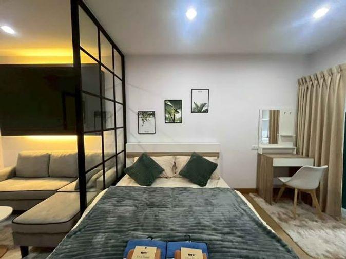 รูป 1 ห้องนอน | 1 ห้องน้ำ | MRT Phra Ram 9 | 32 ตร.ม. | 13,000 บาท/เดือน | ชั้น 8 — Park View Condo กรุงเทพฯ - รูปที่ 1/1