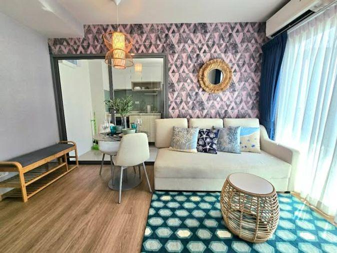รูป 1 ห้องนอน | 1 ห้องน้ำ | MRT Bang O | 35 ตร.ม. | 27,000 บาท/เดือน | ชั้น 5 — Phyll Phuket กรุงเทพฯ - รูปที่ 2/5