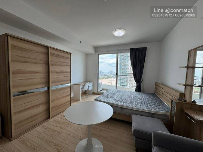 รูป 1 ห้องนอน | 1 ห้องน้ำ | BTS Krung Thon Buri | 35 ตร.ม. | 11,000 บาท/เดือน | ชั้น 29 — Supalai River Place กรุงเทพฯ - รูปที่ 1/5