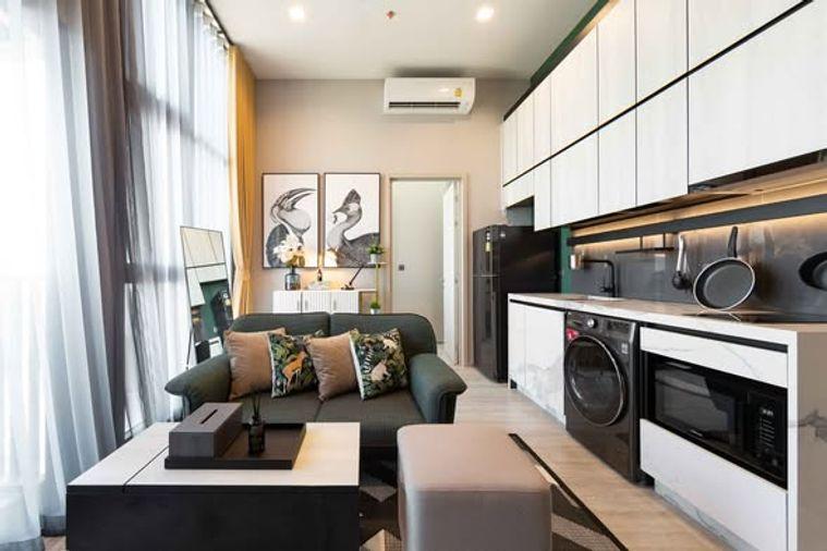 รูป 1 ห้องนอน | 1 ห้องน้ำ | BTS Punnawithi | 33.42 ตร.ม. | 26,000 บาท/เดือน | ชั้น 28 — The Line Sukhumvit 101 กรุงเทพฯ - รูปที่ 2/5