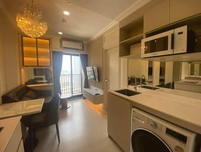 รูป 1 ห้องนอน | 1 ห้องน้ำ | BTS Krung Thon Buri | 26 ตร.ม. | 16,000 บาท/เดือน | ชั้น 33 — Nue Riverest Ratburana กรุงเทพฯ - รูปที่ 1/5