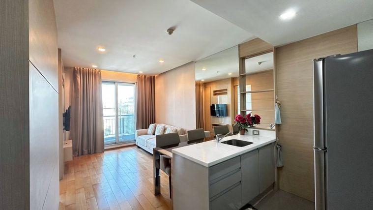 รูป 1 ห้องนอน | 1 ห้องน้ำ | MRT Phetchaburi | 45 ตร.ม. | 25,000 บาท/เดือน | ชั้น 34 — The Address Asoke กรุงเทพฯ - รูปที่ 3/9