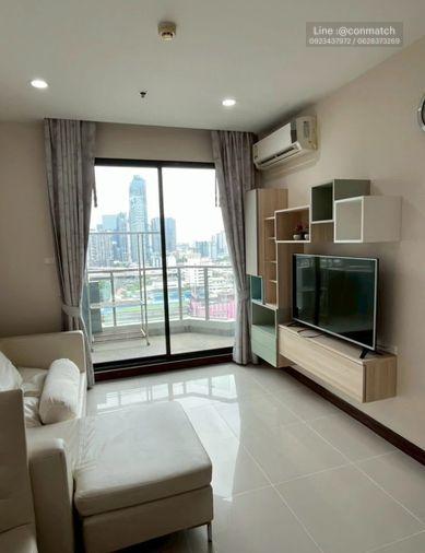 รูป 1 ห้องนอน | 1 ห้องน้ำ | BTS Asok | 50 ตร.ม. | 21,000 บาท/เดือน | ชั้น 19 — Supalai Premier Place Asoke กรุงเทพฯ - รูปที่ 1/6