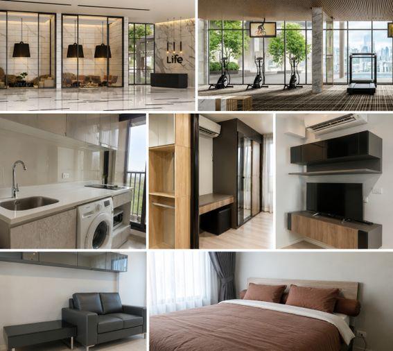 รูป 1 ห้องนอน | 1 ห้องน้ำ | BTS Asok | 30 ตร.ม. | 17,000 บาท/เดือน | ชั้น 17 — Life Asoke กรุงเทพฯ - รูปที่ 1/1