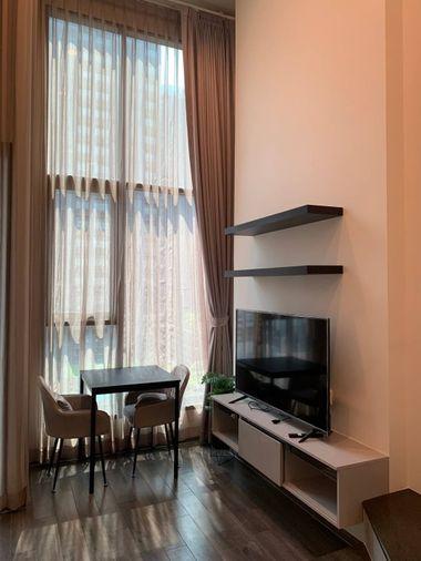 รูป 📣ให้เช่าคอนโด Knightsbridge Space Rama 9 (MRT พระราม 9) Duplex เฟอร์ครบ @onestepliving - รูปที่ 2/10