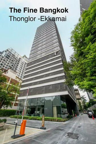 รูป 1 ห้องนอน | 1 ห้องน้ำ | BTS Ekkamai | 36 ตร.ม. | 35,000 บาท/เดือน | ชั้น 20 — FINE Bangkok Thonglor-Ekkamai กรุงเทพฯ - รูปที่ 1/5