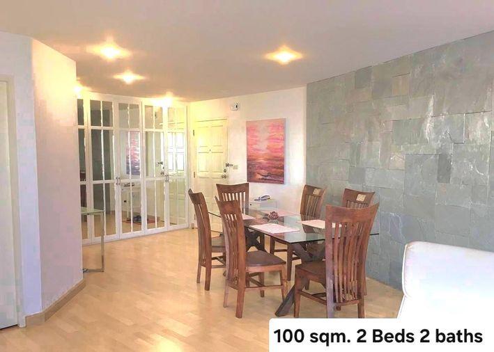 รูป 2 ห้องนอน | 2 ห้องน้ำ | BTS Chong Nonsi | 100 ตร.ม. | 38,000 บาท/เดือน | ชั้น 13 — Bangkok Garden Condo กรุงเทพฯ - รูปที่ 1/3