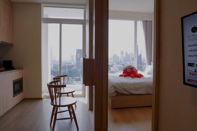 รูป 1 ห้องนอน | 1 ห้องน้ำ | MRT Sukhumvit | 34 ตร.ม. | 25,000 บาท/เดือน | ชั้น 17 — Siamese Exclusive Sukhumvit 42 กรุงเทพฯ - รูปที่ 1/10