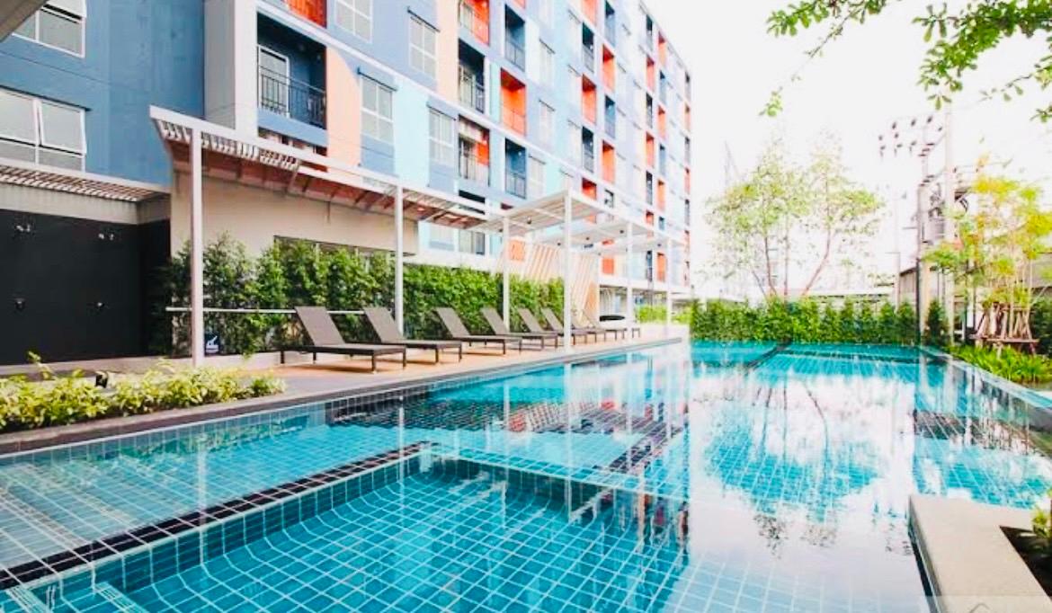 รูป 1 ห้องนอน | 1 ห้องน้ำ | BTS Suan Luang Rama IX | 28 ตร.ม. | 9,500 บาท/เดือน | ชั้น 4 — Lumpini Ville Sukhumvit 101/1 - Punnawithi กรุงเทพฯ - รูปที่ 5/10