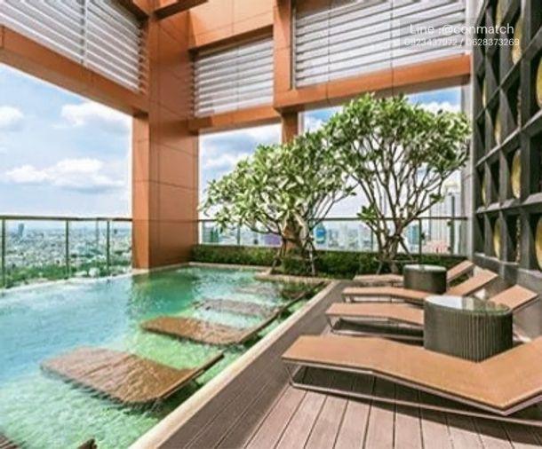รูป 1 ห้องนอน | 1 ห้องน้ำ | BTS Saint Louis | 50 ตร.ม. | 34,000 บาท/เดือน | ชั้น 33 — The Address Sathorn กรุงเทพฯ - รูปที่ 3/10