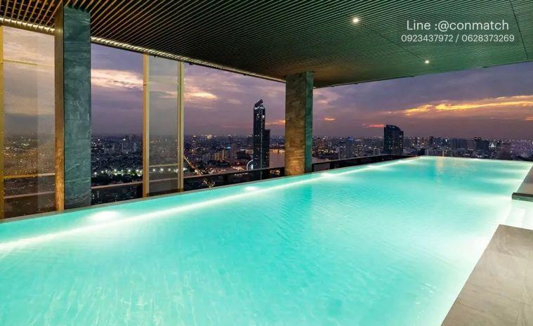 รูป 1 ห้องนอน | 1 ห้องน้ำ | BTS Saphan Taksin | 37 ตร.ม. | 27,000 บาท/เดือน | ชั้น 33 — Rhythm Charoenkrung Pavilion กรุงเทพฯ - รูปที่ 6/10