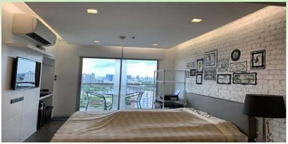รูป 1 ห้องนอน | 1 ห้องน้ำ | MRT Phra Ram 9 | 37 ตร.ม. | 14,000 บาท/เดือน | ชั้น 29 — Lumpini Place RAMA9 Ratchada กรุงเทพฯ - รูปที่ 1/4