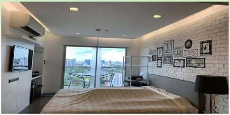 รูป 1 ห้องนอน | 1 ห้องน้ำ | MRT Phra Ram 9 | 37 ตร.ม. | 14,000 บาท/เดือน | ชั้น 29 — Lumpini Place RAMA9 Ratchada กรุงเทพฯ - รูปที่ 1/4