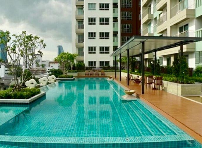 รูป 1 ห้องนอน | 1 ห้องน้ำ | MRT Phra Ram 9 | 38 ตร.ม. | 16,000 บาท/เดือน | ชั้น 23 — Lumpini Place Rama 9-Ratchada กรุงเทพฯ - รูปที่ 7/10