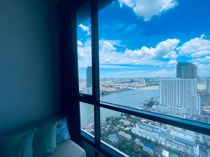 picture Studio | 1Bath | BTS Asok | 26sqm | THB 18,000/mo | Fl.33 — Chapter Charoenkrung - Riverside Bangkok - 1/5