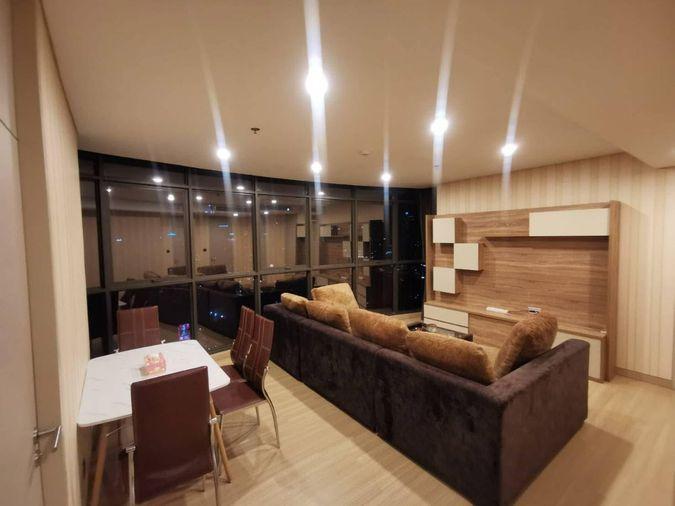 รูป 2 ห้องนอน | 2 ห้องน้ำ | BTS Nana | 62 ตร.ม. | 40,000 บาท/เดือน | ชั้น 31 — Lumpini Suite Phetchaburi - Makkasan กรุงเทพฯ - รูปที่ 1/4