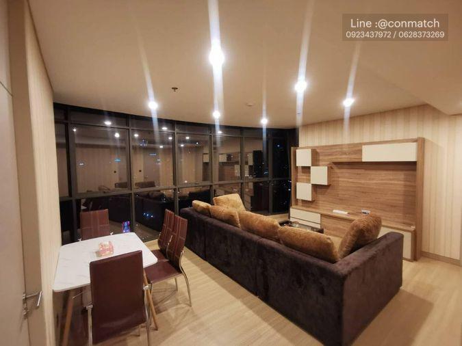 รูป 2 ห้องนอน | 2 ห้องน้ำ | BTS Nana | 62 ตร.ม. | 40,000 บาท/เดือน | ชั้น 31 — Lumpini Suite Phetchaburi - Makkasan กรุงเทพฯ - รูปที่ 1/4