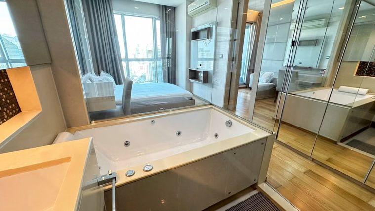 รูป 1 ห้องนอน | 1 ห้องน้ำ | MRT Phetchaburi | 45 ตร.ม. | 25,000 บาท/เดือน | ชั้น 34 — The Address Asoke กรุงเทพฯ - รูปที่ 9/9
