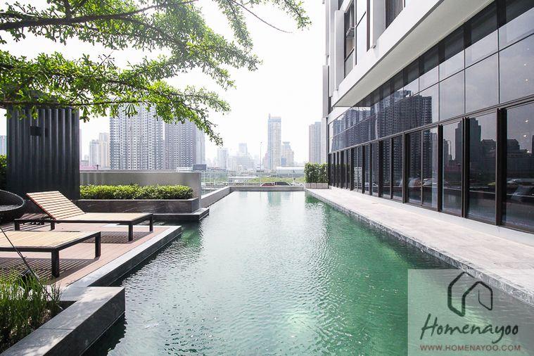 picture 1Bed | 1Bath | MRT Phra Ram 9 | 37sqm | THB 22,000/mo | Fl.16 — Chewathai Residence Asoke Bangkok - 6/10
