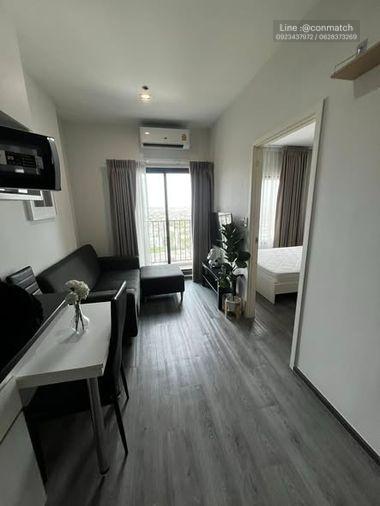 รูป 1 ห้องนอน | 1 ห้องน้ำ | MRT Phra Ram 9 | 28 ตร.ม. | 14,000 บาท/เดือน | ชั้น 37 — Rich Park @ Triple Station Srinagarindra กรุงเทพฯ - รูปที่ 4/5