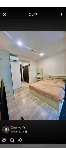 รูป 1 ห้องนอน | 1 ห้องน้ำ | MRT Huai Khwang | 30 ตร.ม. | 16,000 บาท/เดือน | ชั้น 11 — Huai Khwang Condo กรุงเทพฯ - รูปที่ 1/7