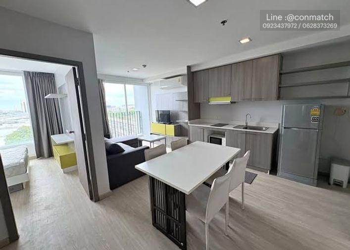 picture 2Bed | 2Bath | MRT Kamphaeng Phet | 60sqm | THB 15,000/mo | Fl.12 — Greene Condo Bangkok - 2/5