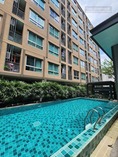 picture 1Bed | 1Bath | BTS Samrong | 28sqm | THB 9,000/mo | Fl.8 — Niche Id Sukhumvit 113 Train Bangkok - 1/10