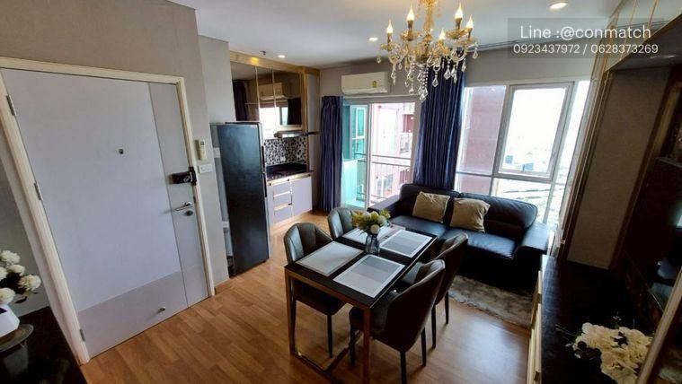 picture 3Bed | 2Bath | BTS Surasak | 60sqm | THB 30,000/mo | Fl.28 — Lumpini Place Ratchada-Sathu Bangkok - 2/10