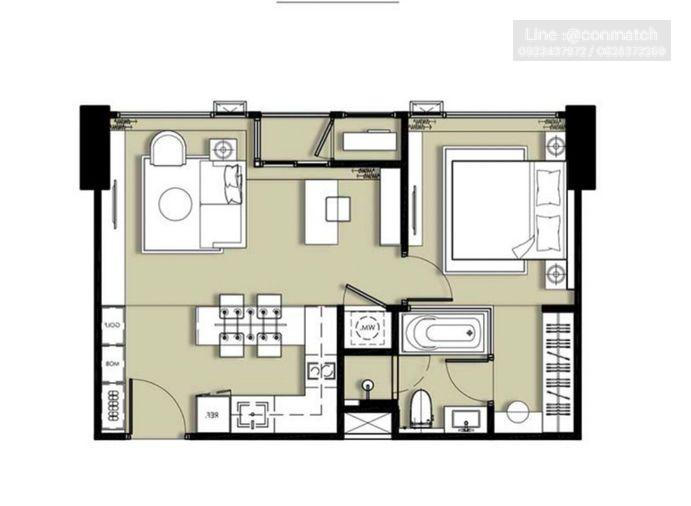 picture 1Bed | 1Bath | BTS Thong Lo | 51sqm | THB 68,000/mo | Fl.14 — Hyde Heritage Thonglor Bangkok - 7/10