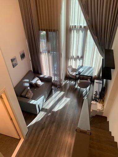 รูป 📣ให้เช่าคอนโด Knightsbridge Space Rama 9 (MRT พระราม 9) Duplex เฟอร์ครบ @onestepliving - รูปที่ 3/10